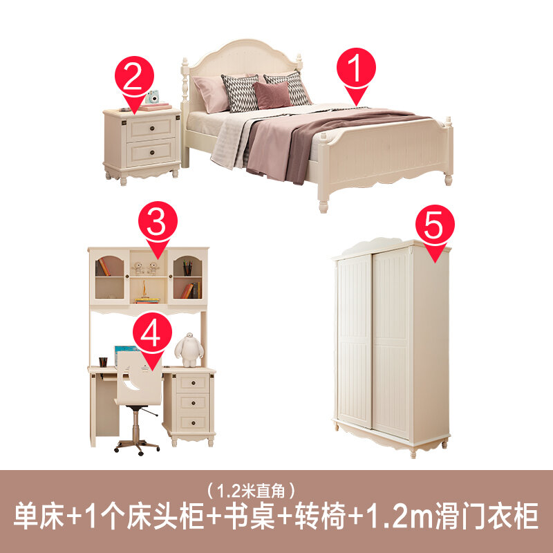 Korean Bed Modern Simple Small Apartment Master Bedroom Double Bed