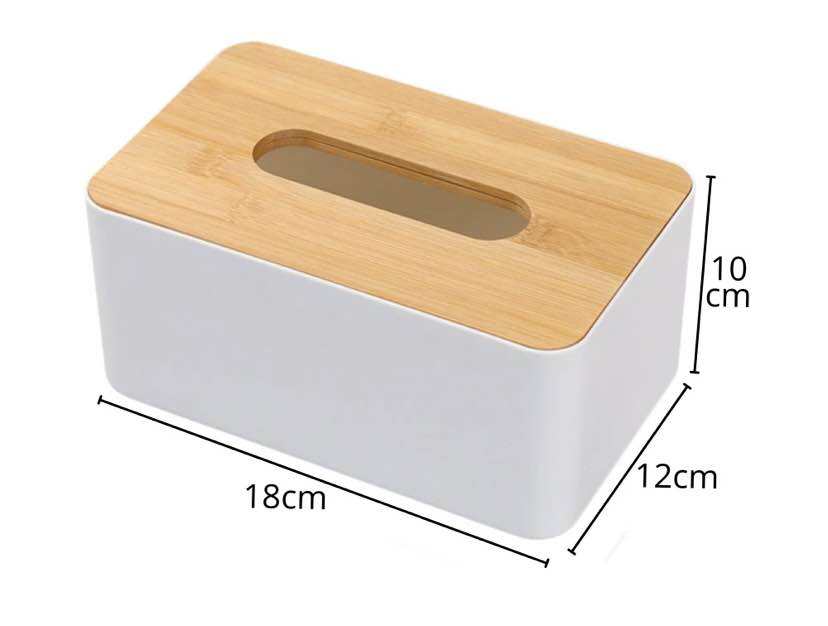 Muji Style Tissue with Bamboo Cover Phone Holder Tissue Box Tissue ...