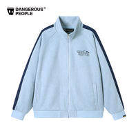 dangerouspeople | Letter Small Eyes Design Embroidered Patchwork Fashion Sweatshirt