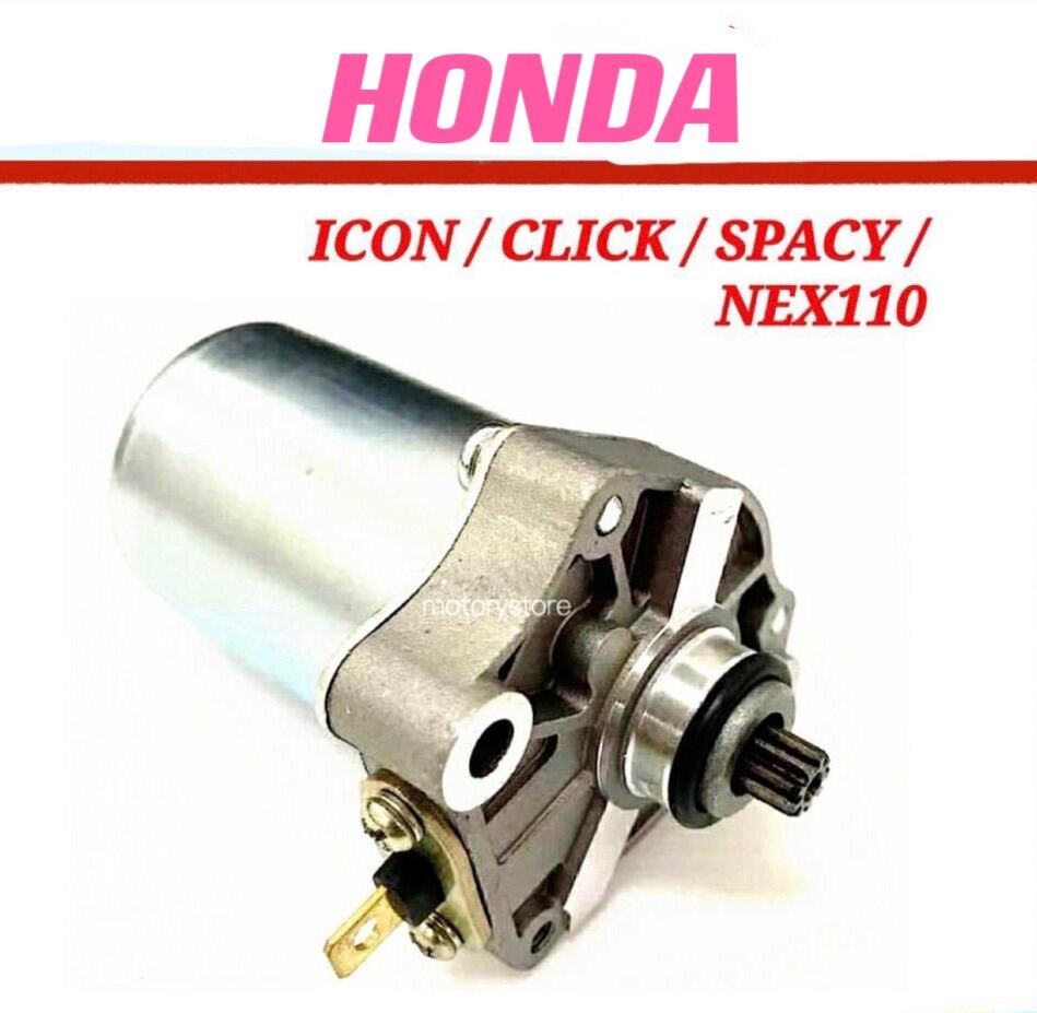 HONDA CLICK STARTER MOTOR ASSY PNP ( ICON CLICK SPACY NEX110 NEX 110 ) STARTOR MOTO MOTOR UNIT