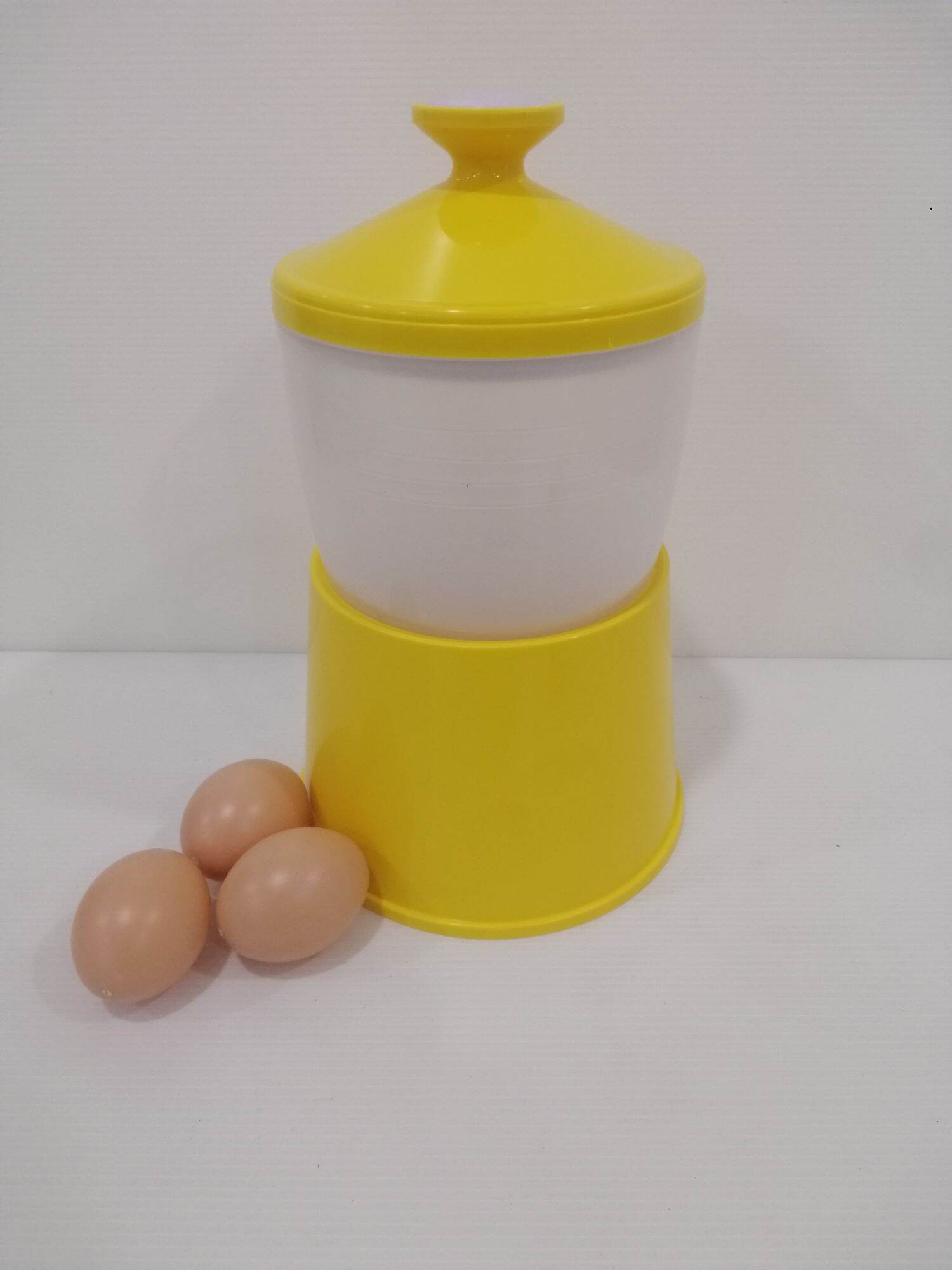 【WUCHT】Plastic Half Boiled Egg Maker / Half Boiler Egg Maker / Malaysian  Traditional Egg Container - Maximum 4 large eggs Egg Boiler Pink / Egg  Boiler