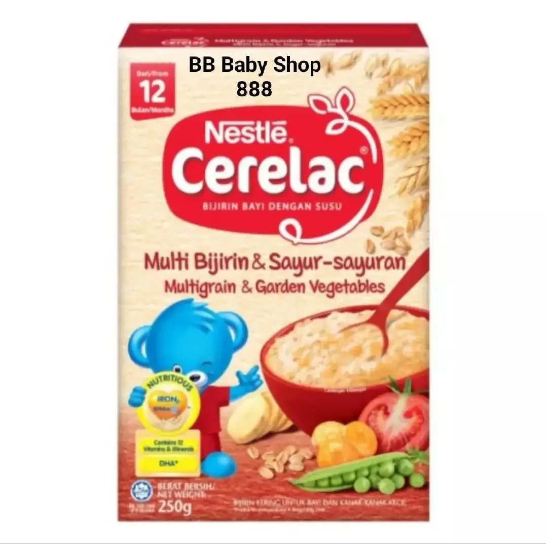 Nestle cerelac cereal - Multi bijiran & sayur-sayuran/Multigrain & garden vegetables