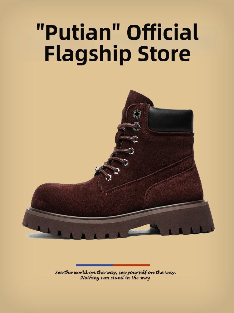 New Thick Sole Retro High Top Men Martin Boots Autumn Harga  224 Ringgit*Penghantaran Percuma